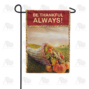 America Forever Cornucopia Sunset Garden Flag