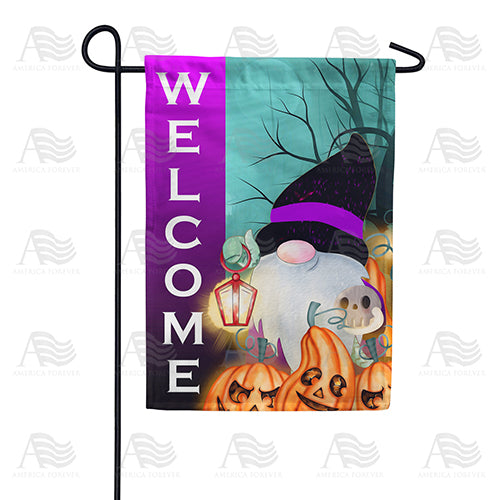 America Forever Gnome On Haunted Trail Garden Flag