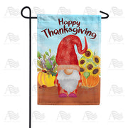 America Forever Happy Thanksgiving Gnome Garden Flag