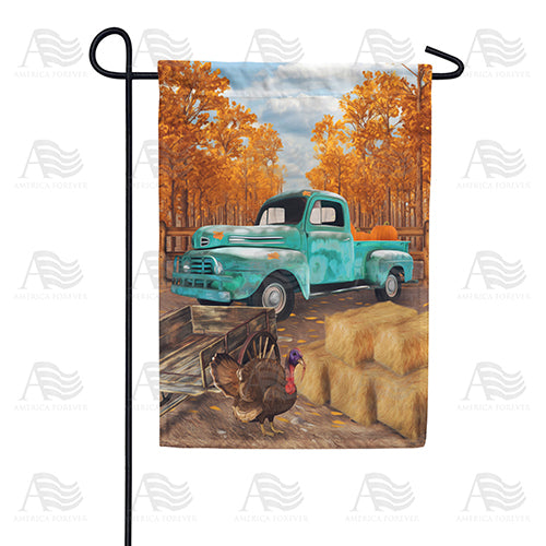 America Forever Old Pick Up Truck Garden Flag