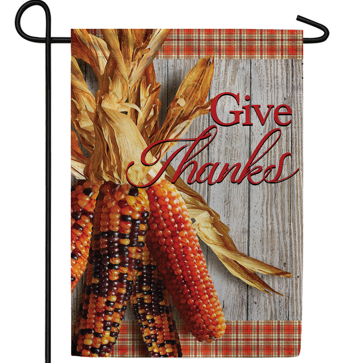 America Forever Give Thanks Indian Corns Garden Flag