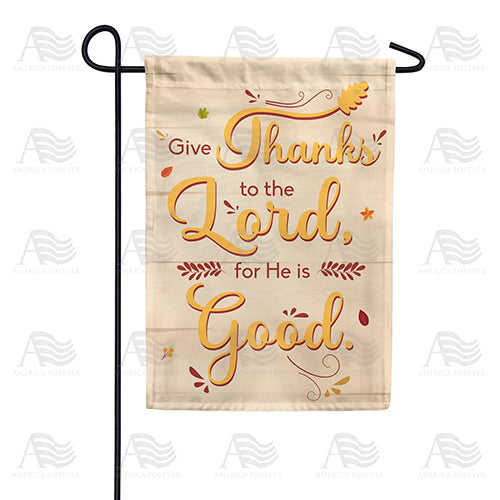 America Forever Thanks To The Good Lord Garden Flag
