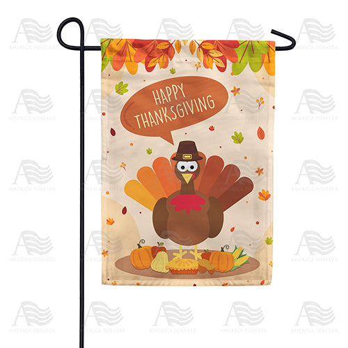 America Forever Time To Gobble Up! Garden Flag