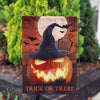 America Forever Glowing Jack-O-Lantern Garden Flag