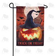 America Forever Glowing Jack-O-Lantern Garden Flag