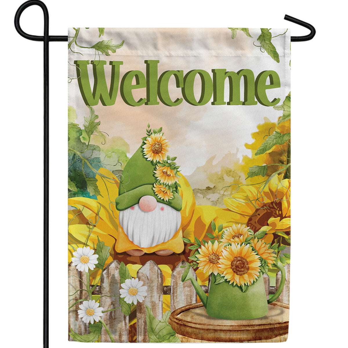 America Forever Autumn Gnome Garden Flag