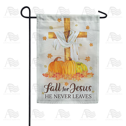 America Forever Jesus Never Leaves Garden Flag