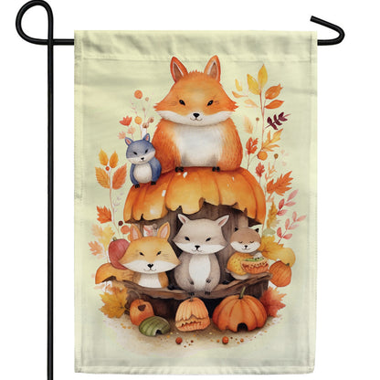 America Forever Cute Fall Critters Garden Flag