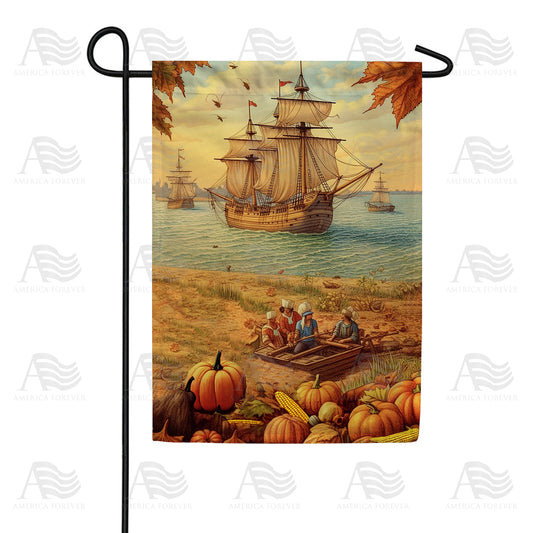 America Forever Pilgrim Arrival Garden Flag