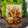 America Forever Fall Gourds And Corn Garden Flag