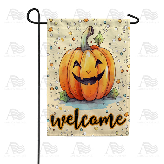 America Forever Happy Halloween Pumpkin Garden Flag