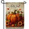 America Forever Autumn Pumpkin Welcome Garden Flag