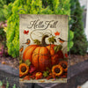 America Forever Autumn Pumpkin Welcome Garden Flag