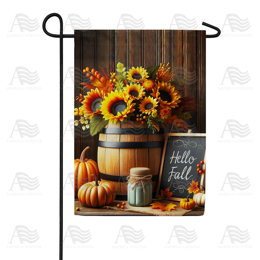 America Forever Harvest Sunflower Ensemble Garden Flag
