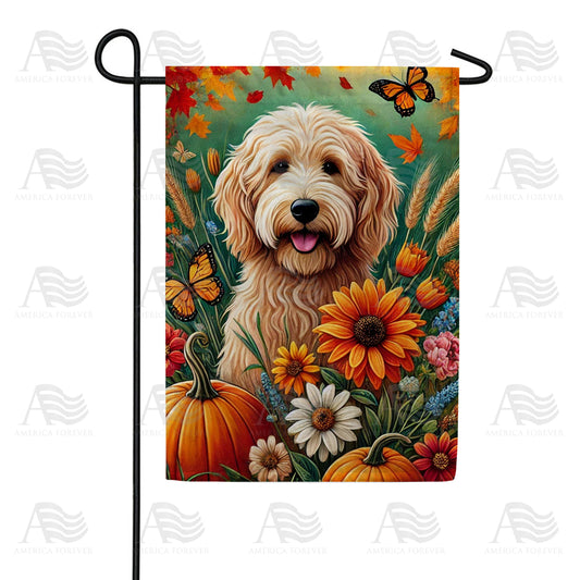 America Forever Adorable Dog Fall Garden Flag