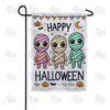America Forever Cute Mummies Happy Halloween Garden Flag