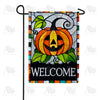 America Forever Stained Glass Pumpkin Garden Flag