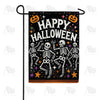 America Forever Happy Halloween Skeletons Garden Flag