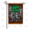 America Forever Happy Halloween Dancing Skeletons Garden Flag