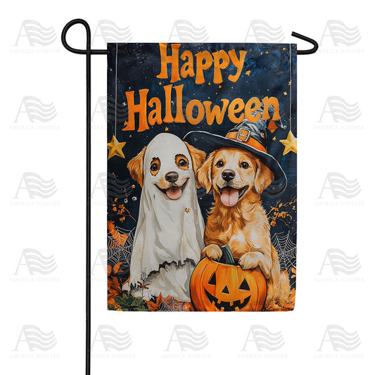 America Forever Halloween Dogs Garden Flag