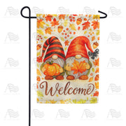 America Forever Welcome Fall Gnomes Garden Flag