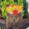 America Forever Fall Cat with Ladybug Garden Flag