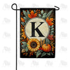 America Forever Sunflower Pumpkin Monogram Garden Flag