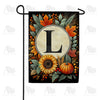 America Forever Sunflower Pumpkin Monogram Garden Flag
