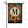 America Forever Sunflower Pumpkin Monogram Garden Flag