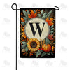 America Forever Sunflower Pumpkin Monogram Garden Flag