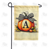 America Forever Fall Pumpkin Monogram Garden Flag