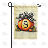 America Forever Fall Pumpkin Monogram Garden Flag