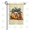 America Forever Fall Pumpkin Monogram Garden Flag