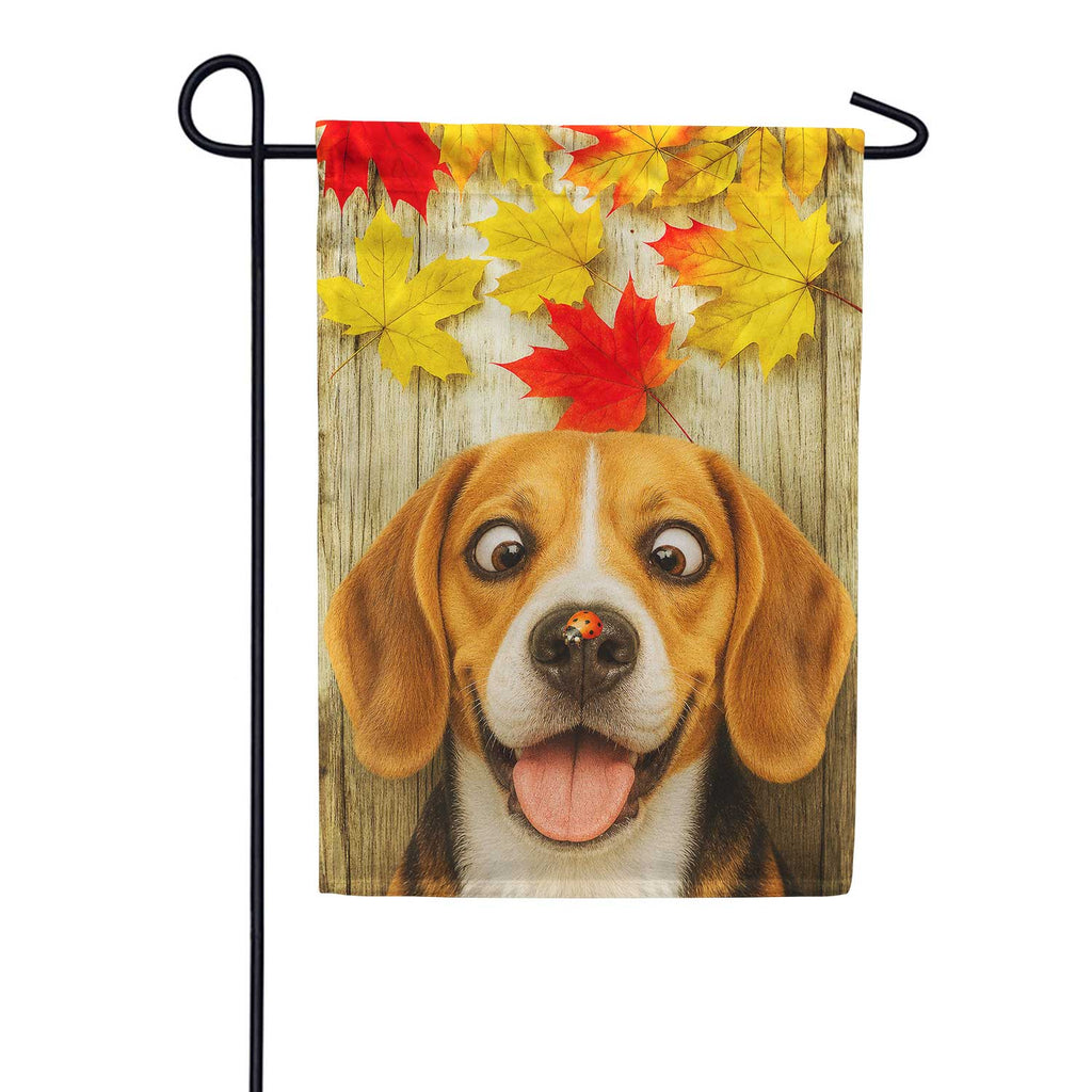 America Forever Fall Beagle And Ladybug Garden Flag