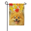 America Forever Fall Pomeranian with Ladybug Garden Flag