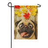 America Forever Fall Pug with Ladybug Garden Flag