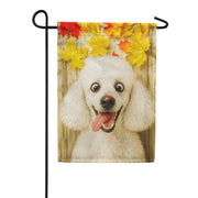 America Forever Fall Poodle with Ladybug Garden Flag