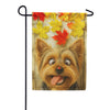 America Forever Fall Yorkshire Terrier and Ladybug Garden Flag