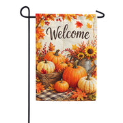 America Forever Welcome Fall Pumpkins and Sunflowers Garden Flag