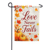 America Forever Love Never Fails Autumn Pumpkin Garden Flag