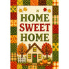 America Forever Home Sweet Home Autumn Patchwork Quilt Garden Flag