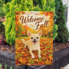 America Forever Welcome Fall Chihuahua Garden Flag