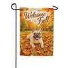 America Forever Welcome Fall Dog French Bulldog Garden Flag