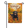 America Forever Welcome Fall Black Labrador Garden Flag