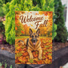 America Forever Welcome Fall German Shepherd Garden Flag