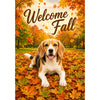 America Forever Welcome Fall Beagle Garden Flag