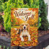 America Forever Welcome Fall Beagle Garden Flag