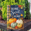America Forever Home Sweet Home Fall Pumpkins Garden Flag