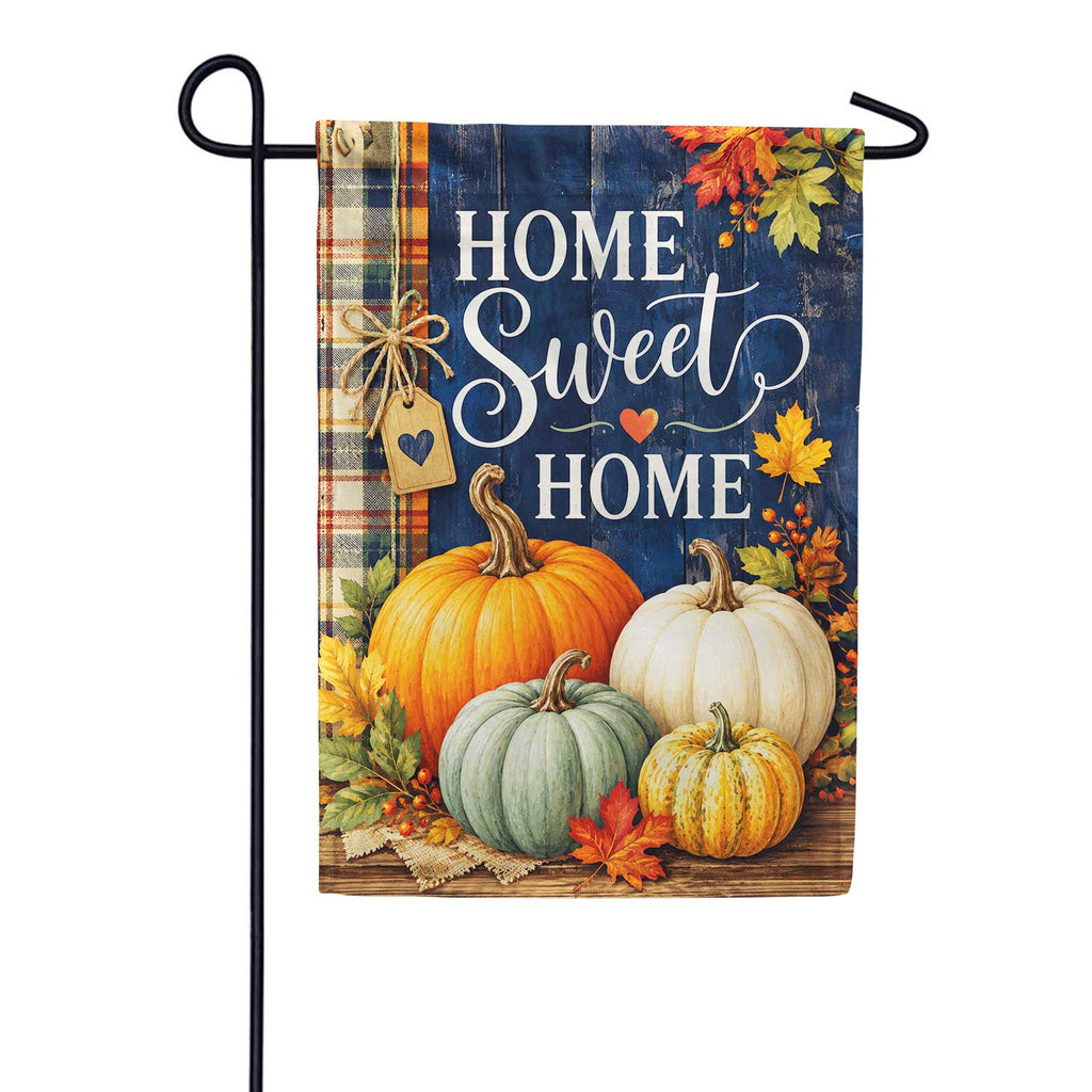 America Forever Home Sweet Home Fall Pumpkins Garden Flag