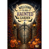 America Forever Welcome To Our Haunted Garden Halloween Garden Flag